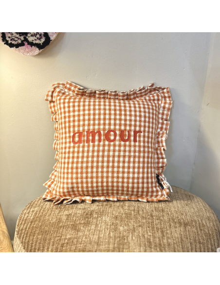 PETIT COUSSIN CARRÉ VICHY À FROUFROU - SOPHIE JANIERE