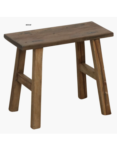 TABOURET EN BOIS RECYCLE JAVA - RAW MATERIALS