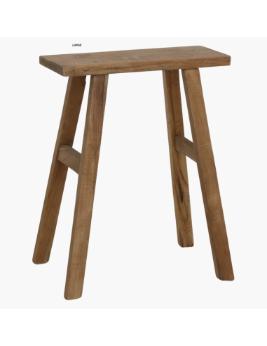 TABOURET EN BOIS RECYCLE JAVA - RAW MATERIALS