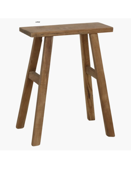 TABOURET EN BOIS RECYCLE JAVA - RAW MATERIALS