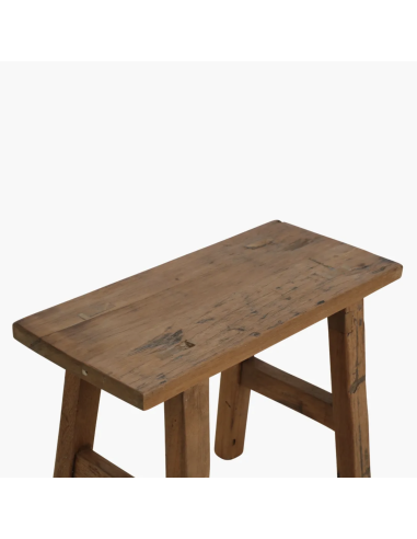 TABOURET EN BOIS RECYCLE JAVA - RAW MATERIALS