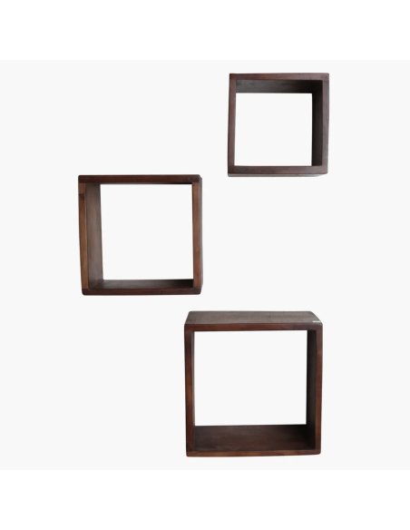 ETAGERE CUBE EN BOIS RECYCLE - RAW MATERIALS