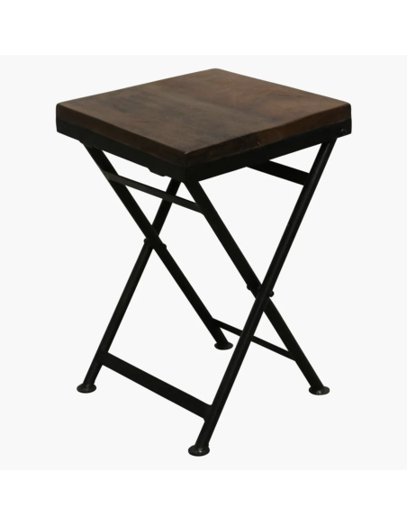 TABOURET BISTRO EN BOIS RECYCLE - RAW MATERIALS 