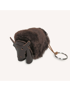 PORTE CLES BISON EN CUIR - BANDIT MANCHOT