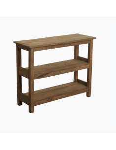CONSOLE ETAGERE EN TECK - RAW MATERIALS