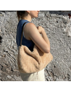 SAC MOUTON EN CUIR - BANDIT MANCHOT