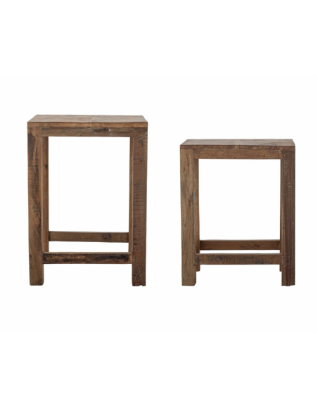 TABLE D'APPOINT EN BOIS RECYCLE - BLOOMINGVILLE