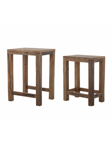 TABLE D'APPOINT EN BOIS RECYCLE - BLOOMINGVILLE