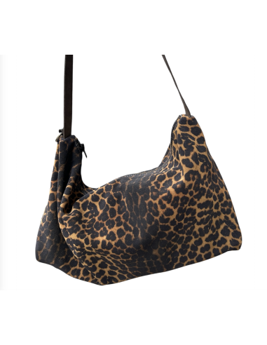 SAC BAGUETTE EN CUIR LEOPARD - BANDIT MANCHOT