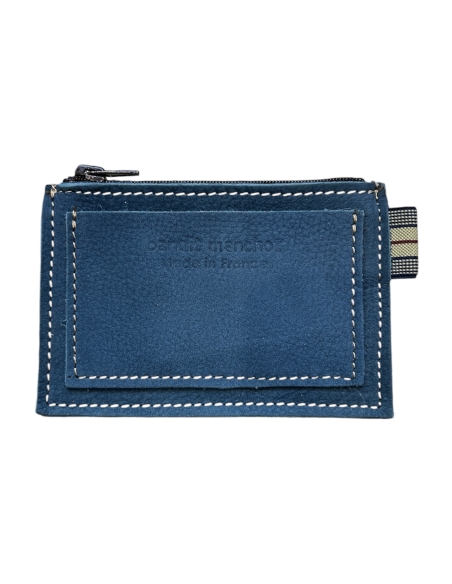 PORTE-CARTES ZIPPE EN CUIR POUR HOMME - BANDIT MANCHOT