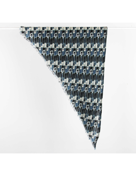 FOULARD DELTA EN LAINE - LES BELLES VAGABONDES 
