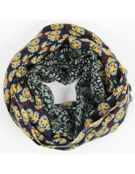 GRAND FOULARD EN LAINE 70X180 - LES BELLES VAGABONDES 