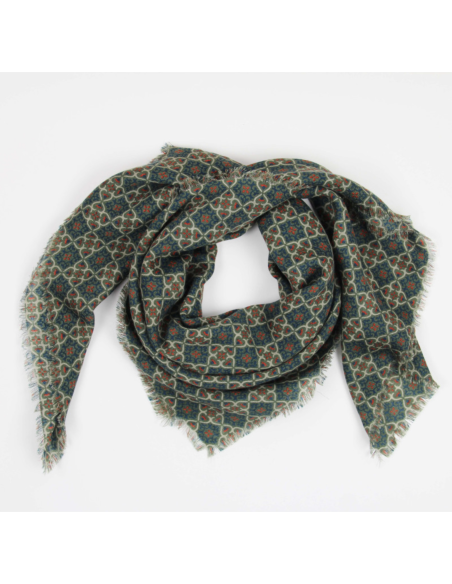 FOULARD EN LAINE 100X100 - LES BELLES VAGABONDES 