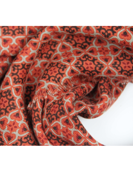 FOULARD EN LAINE 100X100 - LES BELLES VAGABONDES 