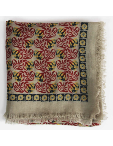 FOULARD EN LAINE 100X100 - LES BELLES VAGABONDES 