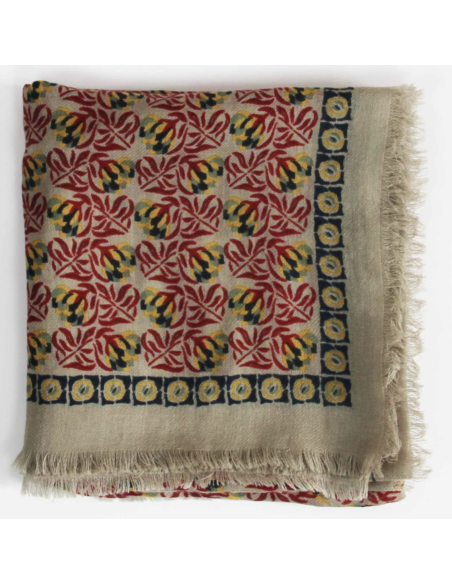 FOULARD EN LAINE 100X100 - LES BELLES VAGABONDES 