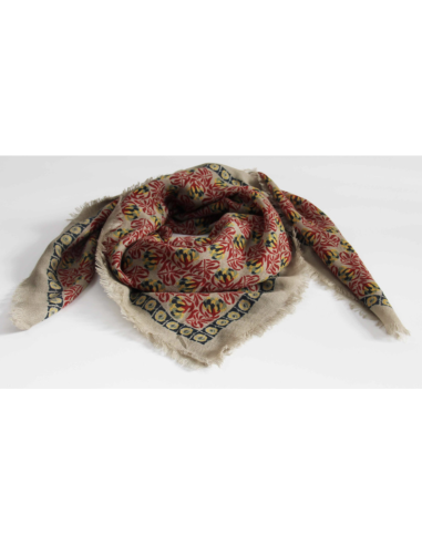 FOULARD EN LAINE 100X100 - LES BELLES VAGABONDES 