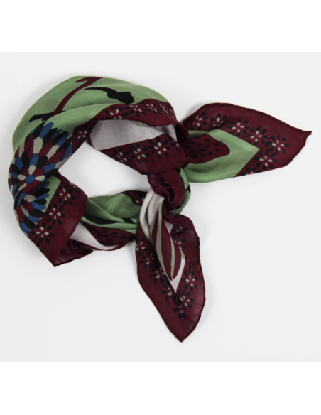 MINI FOULARD EN SOIE - LES BELLES VAGABONDES 