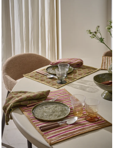 SET DE TABLE GIPSY EN COTON  - POMAX