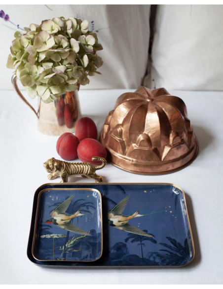 PLATEAU EN MÉTAL ÉMAILLÉ GRAND MODÈLE - PARADISIO IMAGINARIUM