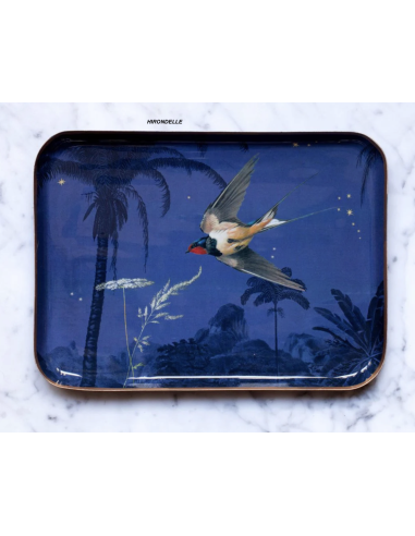 PLATEAU EN MÉTAL ÉMAILLÉ GRAND MODÈLE - PARADISIO IMAGINARIUM