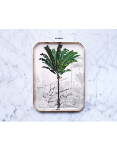 PLATEAU EN MÉTAL ÉMAILLÉ GRAND MODÈLE - PARADISIO IMAGINARIUM