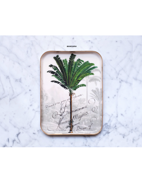 PLATEAU EN MÉTAL ÉMAILLÉ GRAND MODÈLE - PARADISIO IMAGINARIUM