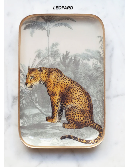 PLATEAU EN MÉTAL ÉMAILLÉ GRAND MODÈLE - PARADISIO IMAGINARIUM