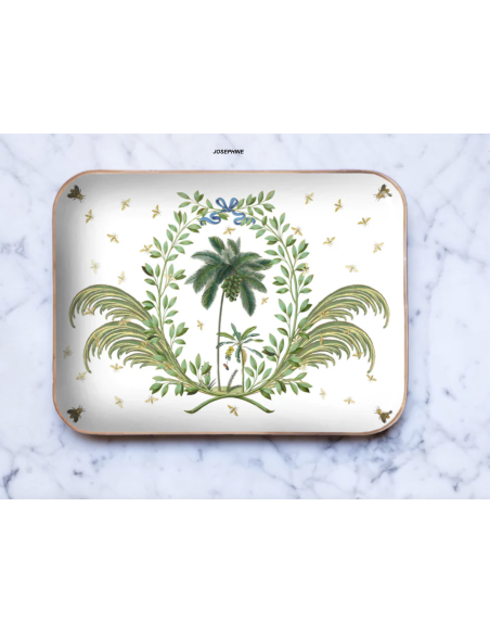 PLATEAU EN MÉTAL ÉMAILLÉ GRAND MODÈLE - PARADISIO IMAGINARIUM