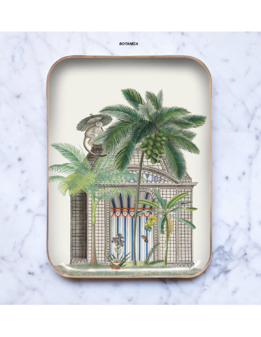 PLATEAU EN MÉTAL ÉMAILLÉ GRAND MODÈLE - PARADISIO IMAGINARIUM