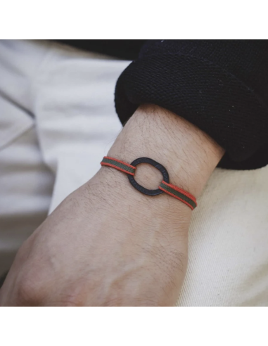 BRACELET BASTILLE CHARBON MONTAIGNE - LE SOU FRANÇAIS