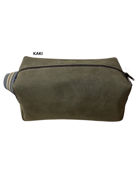 GRANDE TROUSSE DE TOILETTE EN CUIR POUR HOMME - BANDIT MANCHOT
