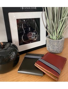 PORTEFEUILLE EN CUIR HOMME AVEC POCHE  ZIPPEE - BANDIT MANCHOT 