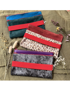 DOUBLE TROUSSE EN CUIR GRAND MODELE -  BANDIT MANCHOT