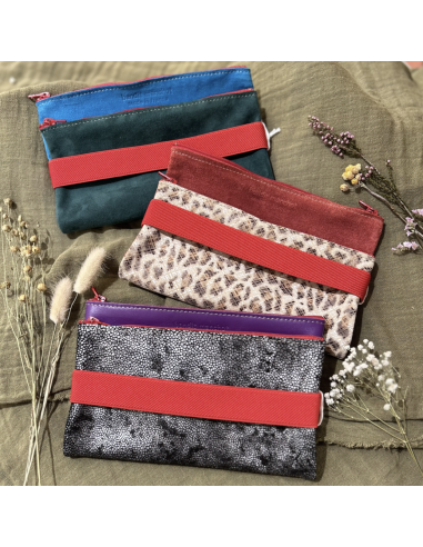 DOUBLE TROUSSE EN CUIR GRAND MODELE -  BANDIT MANCHOT