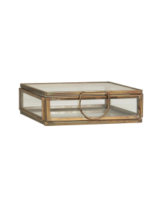 BOITE CARREE EN VERRE ET LAITON - IB LAURSEN 2