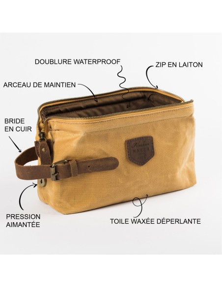 TROUSSE DE TOILETTE TOILE WAXEE - ALASKAN MAKER