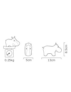 PRESSE-PAPIER HIPPO - ZUNY 2