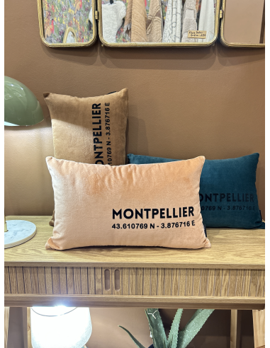 COUSSIN RECTANGULAIRE VELOURS MONTPELLIER - SOPHIE JANIERE