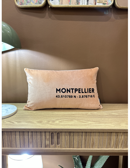 COUSSIN RECTANGULAIRE VELOURS MONTPELLIER - SOPHIE JANIERE