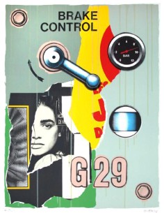 LITHOGRAPHIE PETER KLASEN "Brake control"