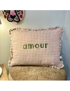 GRAND COUSSIN RECTANGULAIRE VICHY À FROUFROU - SOPHIE JANIERE 2