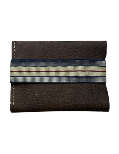 PORTE CARTES CUIR ELASTIQUE HOMME - BANDIT MANCHOT