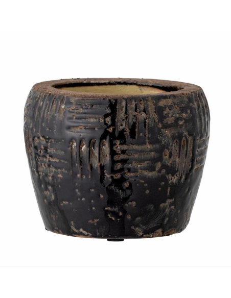 CACHE POT MUAN NOIR   - BLOOMINGVILLE