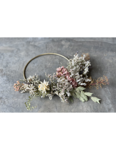 COURONNE METAL ET FLEURS SECHEES - NAMAN PROJECT 2