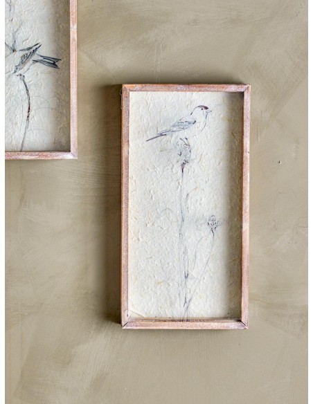 ILLUSTRATION OISEAU SUR VERRE - BLOOMINGVILLE