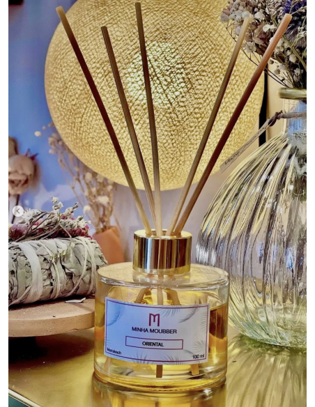 DIFFUSEUR D'AMBIANCE AVEC BÂTONNETS  - MINHA MOUBBER