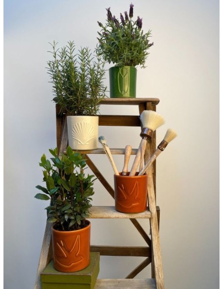 CACHE POT- MONOCHROMIC