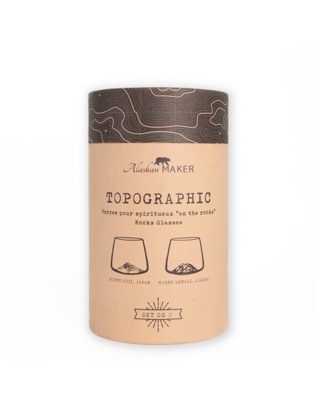 SET DE 2 VERRES TOPOGRAPHIC- ALASKAN MAKER 
