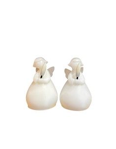 SET 2 BOUGIES LED ANGES LUCIA EN CIRE - SIRIUS 2